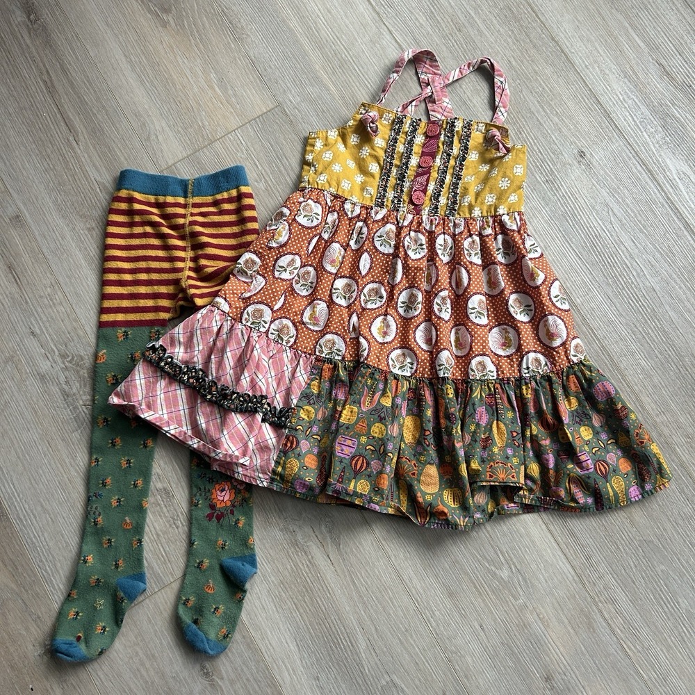 MATILDA JANE Size 6 & 4-6 Austin Rivers Knot Dress/Tights Choose Your Own Path
